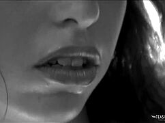 After Licking Her Shaved Pussy He Roughly Pummels The Brunette