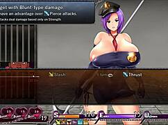 Karryn as dominatrix warden getting huge tits massaged in prison 😈