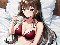 My Hot Neighbor Gets Interviewed And Licked In Bed By Her Friend.