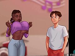 Summertime Saga 53: Intense Roleplay With Neighbor's Amazing Tits. Big Ass Teen And Milf In Game.