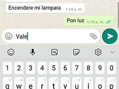 Susy gives a blowjob in a videollamada while fan masturbates and cums in her mouth.