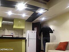 Ebony model enjoys hard fuck despite scam