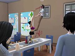 Sims porno bully revenge turns into wild femdom chaos