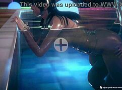 latina gets fucked in pool