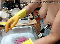 Housewife Enjoys Normal Domestic Day