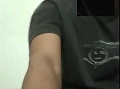 Indian guy masturbates his cock