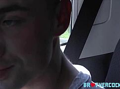 Gay Brothers Pick Up Random BBC on Street for Bareback Action. Car Hookup Turns Wild!
