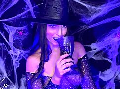 Latina Brunette Roleplay Halloween Fetish With Big Ass