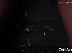 Frisky Bombshell Gets Sperm Load On Her Face Eating All The Sperm