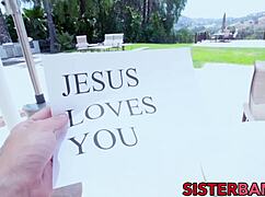 lovely teen screwed hard and swallows cum in pov