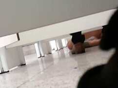 Amateur Gay Fuck in Mall Bathroom!