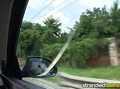 Stranded Teen Elisabeth in Hardcore Cumshot with Milf