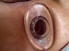 I’m obsessed with this close-up anal tunnel play using a vibrator, dildo, and toys. It’s pure amateur bliss!