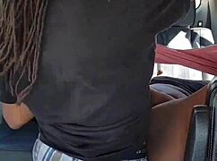 she spreads her brown thick legs wide for bbc in the parking lot, homemade milf action