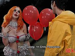 sexy blonde emily thorne in halloween special