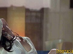 Watch this brunette slut get interracial fucked hard