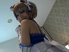 Hentai Cosplay: Pretty Japanese Marie Konishi Begs For Nakadashi In Costume