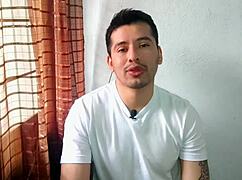 Gay daddy dominates with his thick 20cm monster cock