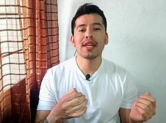 Gay daddy dominates with his thick 20cm monster cock