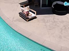 blonde big tits milf gets pussy wet with huge dildo on camsoda