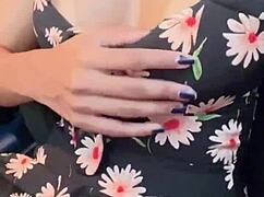 Greluda Licks Pussy in Natural Tits Masturbation