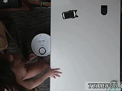 Teen Workout Turns Into Hardcore Police Uniform Blowjob