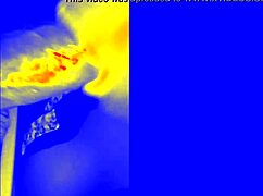 Ebony BBW in thermal sloppy scene