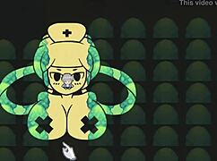 Oppaimon Pixel Game Episode 4: Battling Favorite Pokemon Monsters