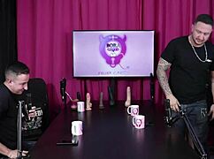 Safadas get naked after kissing kel abate bruno abate in sheer red