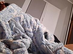 My girlfriend plays with my pussy in homemade lesbian scene