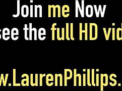 Lauren Phillips Shows Off Her Busty Tits and Long Legs While Sucking Cocks in Group Action!