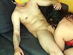 You masturbating with dildo while getting horny fuck and tits sucked