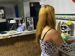 i got caught staring at my stepmom's big tits while she stretches for yoga, oops!