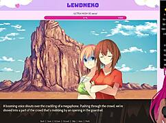 LewdNeko Plays Highway Blossoms Dating Game with Cute Hentai Vibes!