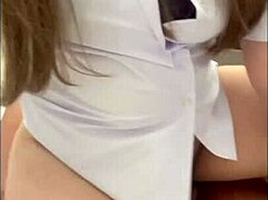 Thai College Girl Selfie During Sexy Fuck