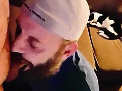 Intensely sucking my straight buddy's cock