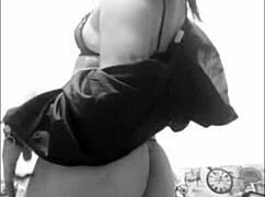 ts angelique says, 'surprise, i'm here to play!'