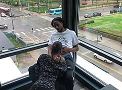 Memorial day, neighbors indulge in femdom fun, squirting and big black cock play all day 😈