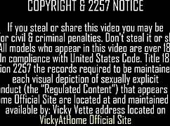 Vicky Vette strips her bikini and masturbates passionately!