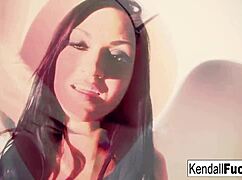 Kendall Performs a Teasing Act with Fetish Elements