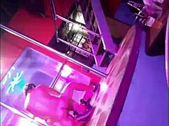 Venezuelan dancer shakes big ass at night club in Ecuador