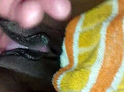 Girlfriend's Black Pussy Squirts During Orgasm With Friend