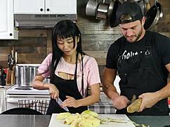 Marica Hase Boldly Inserts Eel Into Her Tight Ass