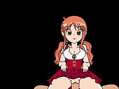 Nami in Hentai Cartoon Action