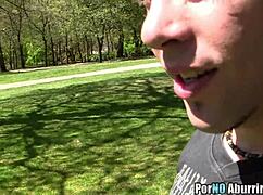 Relaxing University Students Outdoors