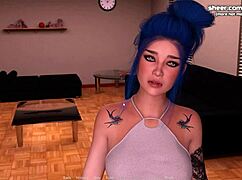 Acting Lessons Blue Haired Girlfriend Rides Boyfriends Cock and Gets Hot Cum Inside Her Tight Petite Pussy My Sexiest Gameplay Moments Part 5
