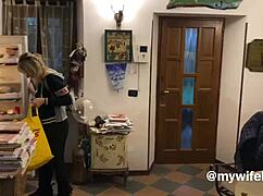 Beautiful busty mom craves cock right when she gets home 😘