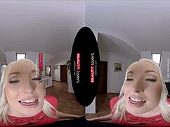 Blonde Babe In Stockings Seals The Deal