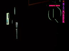 The masked doll gets bound in latex with condom control