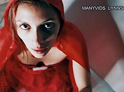 trick or dick - fucking little 18+ red riding hood lynnscreamreal after halloween party
